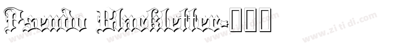 Pseudo Blackletter字体转换